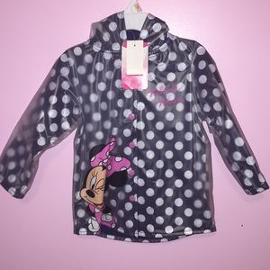 Toddler girl Minnie Mouse rain jacket